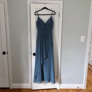 Slate blue bridesmaid/prom dress size 10
